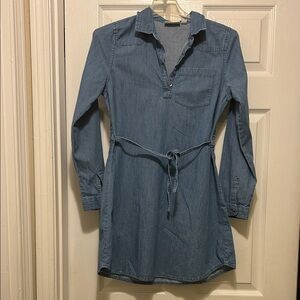 Place Kids Blue Denim Casual Dress